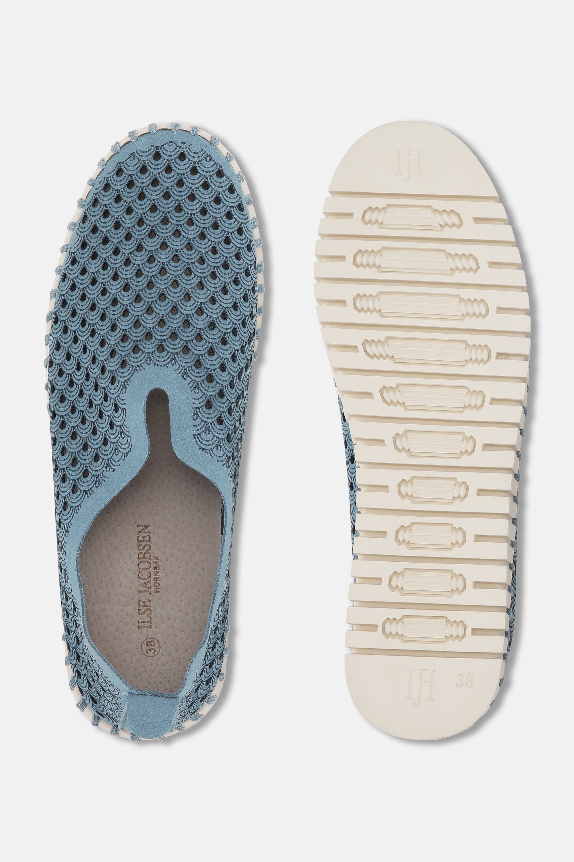 Platform Tulip Sko - Blue Cloud
